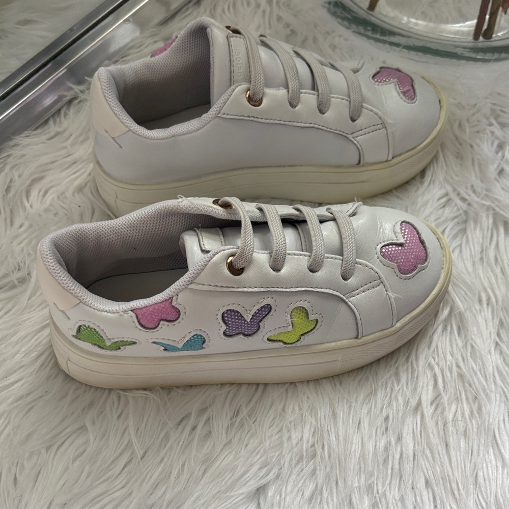Kurt Geiger Kids White Sneakers with Colorful Accents